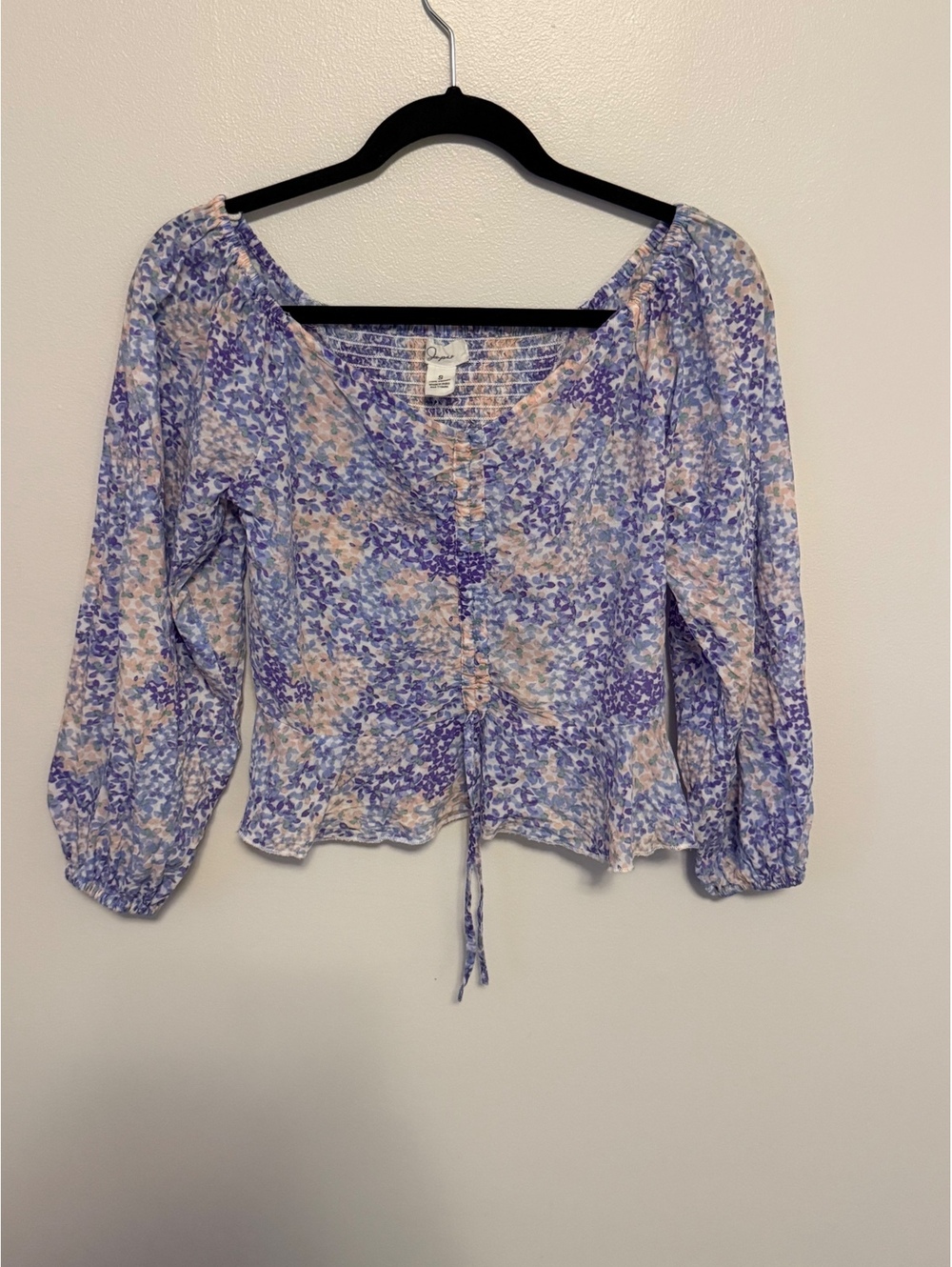 Japna Smocked Bubble Sleeve Top